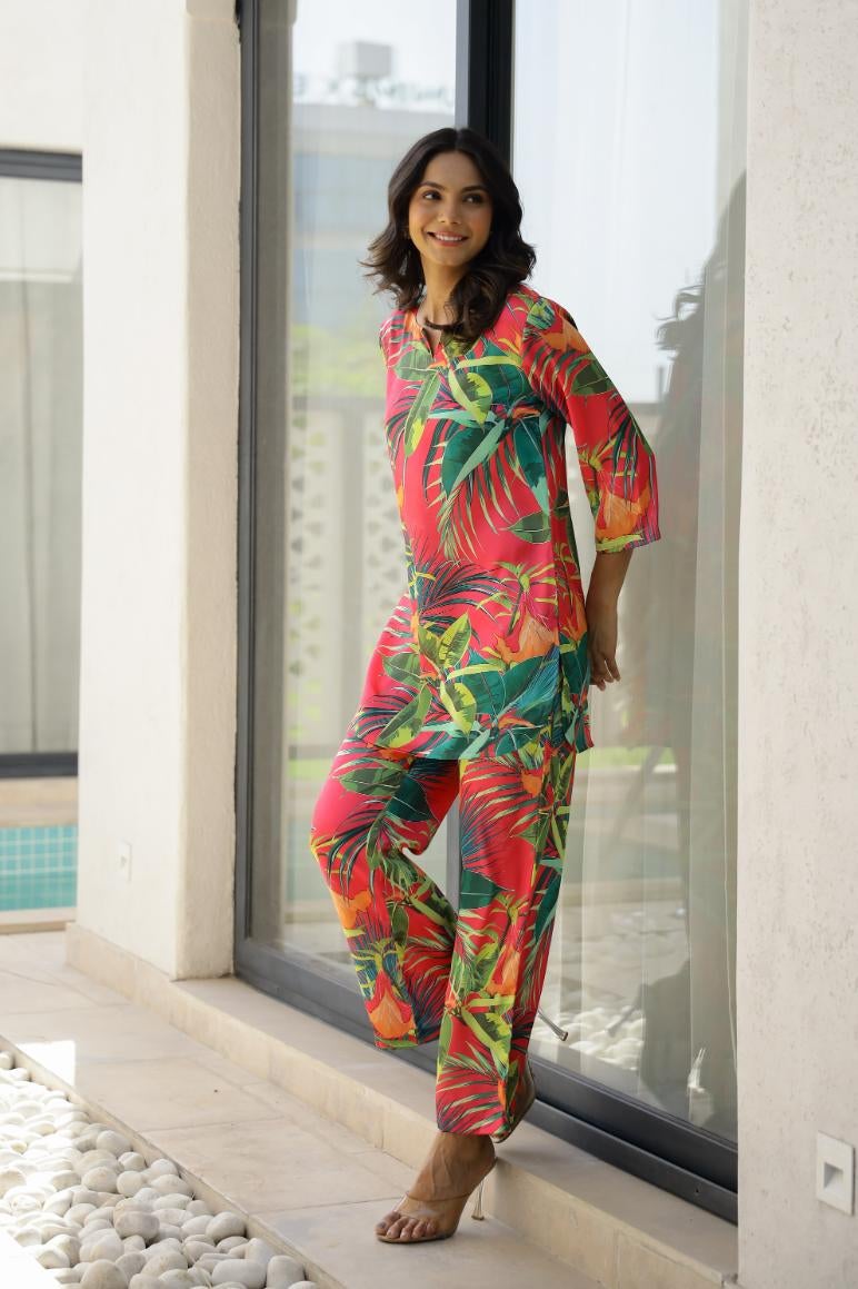 FLAVIA CREATION طقم متعدد الألوان للنساء - بلوزة وسروال - Image 3