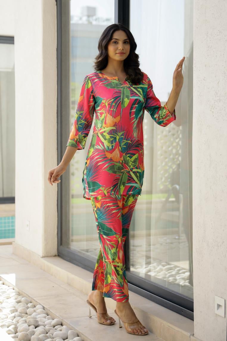 FLAVIA CREATION طقم متعدد الألوان للنساء - بلوزة وسروال - Image 1