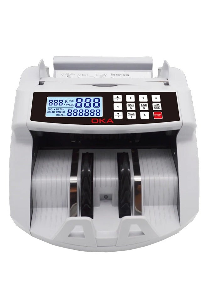 OKA Money Counting Machine with Denomination Adder – External Digital Display / Model OKA-V310  - Image 2