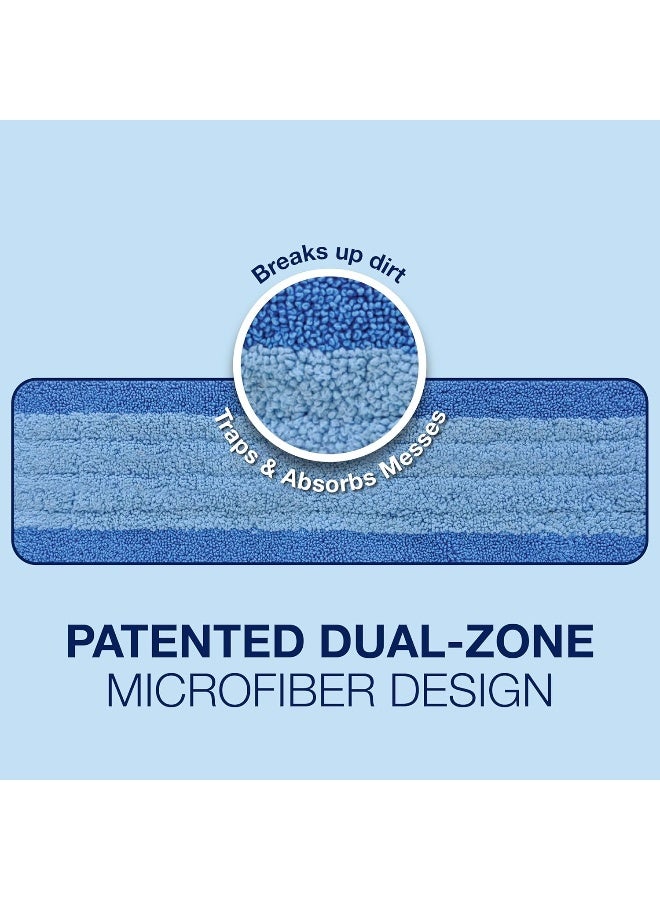 Bona Microfiber Cleaning Pad for Hardwood & Hard Surface Floors - 3 Pack - For Use With Bona Mop - Dual Zone Cleaning Design for Faster Cleanup - Image 2