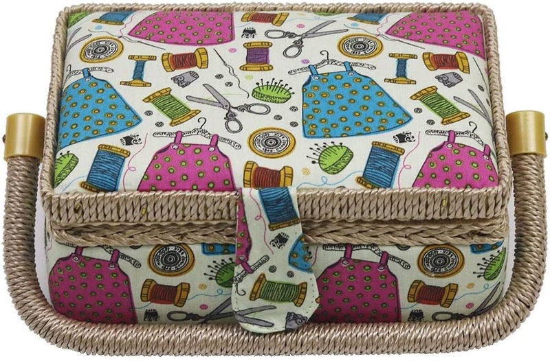 DD Samll Sewing Basket Organizer with Mini Sewing Kit Accessories for Kids/Girls/Beginners Christmas Birthday Gift - Image 3