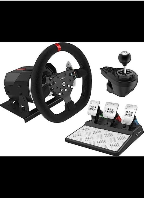PXN V10 270/900° Game Steering and Magnetic Pedals Shifter Dual Paddle Design for PS4/XBOX S/X /XBOX Series X/S /PC (Windows 7/8/0 /11)