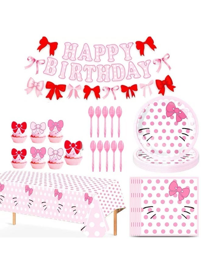 هالو كيتي مرحبا كيتي عيد ميلاد حزب المتاح اللوازم مجموعة - Image 1