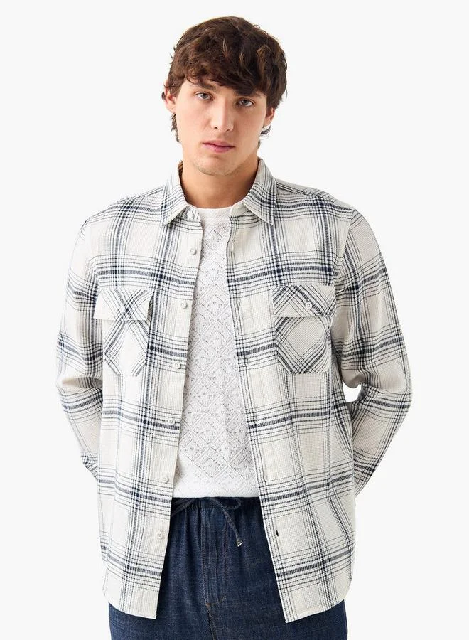 لي كوبر قميص لي كوبر كاروهات بجيوب