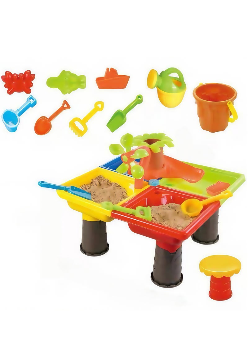 RAKAY Beach Toys Set,Water Sand Table Outside Toys for Toddlers, Summer Outdoor Beach Backyard Toys Water Table for Kids Todllers 3-5, Activity Sensory Tables Birthday Gifts for Boys Girls - Image 5