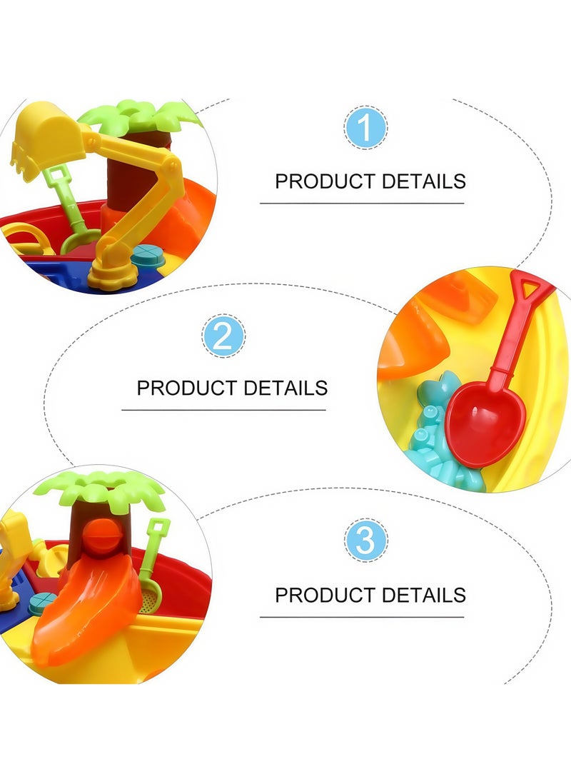 RAKAY Beach Toys Set,Water Sand Table Outside Toys for Toddlers, Summer Outdoor Beach Backyard Toys Water Table for Kids Todllers 3-5, Activity Sensory Tables Birthday Gifts for Boys Girls - Image 4