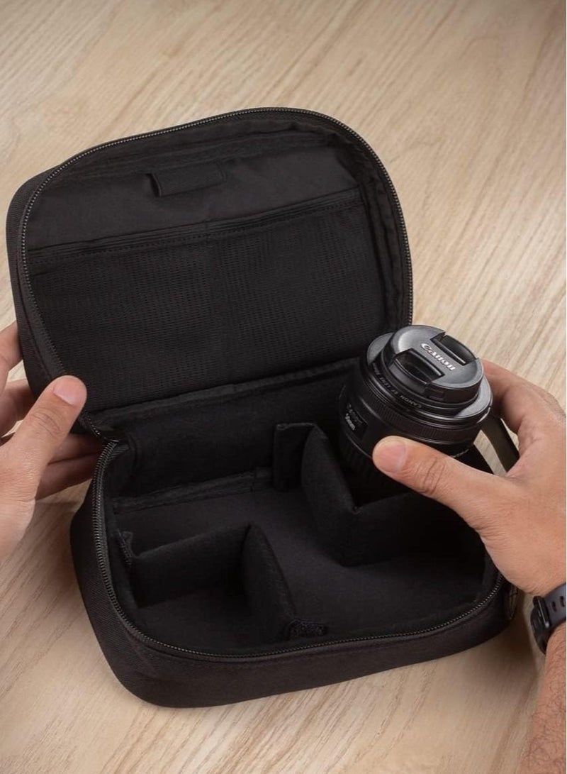 Fashion Men's Hand Bag Business PU Messenger Multi-Pocket - Black - Image 3