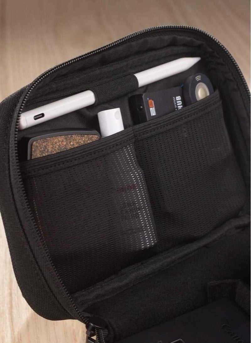 Fashion Men's Hand Bag Business PU Messenger Multi-Pocket - Black - Image 5