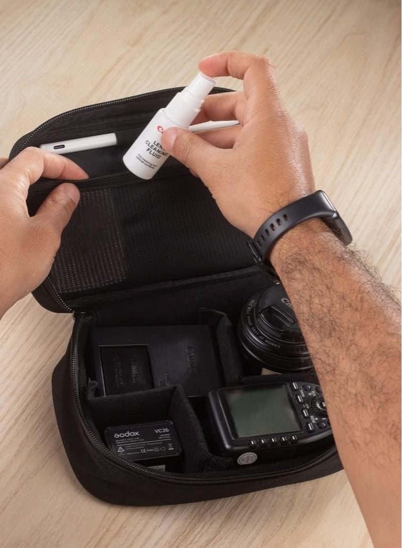 Fashion Men's Hand Bag Business PU Messenger Multi-Pocket - Black - Image 4