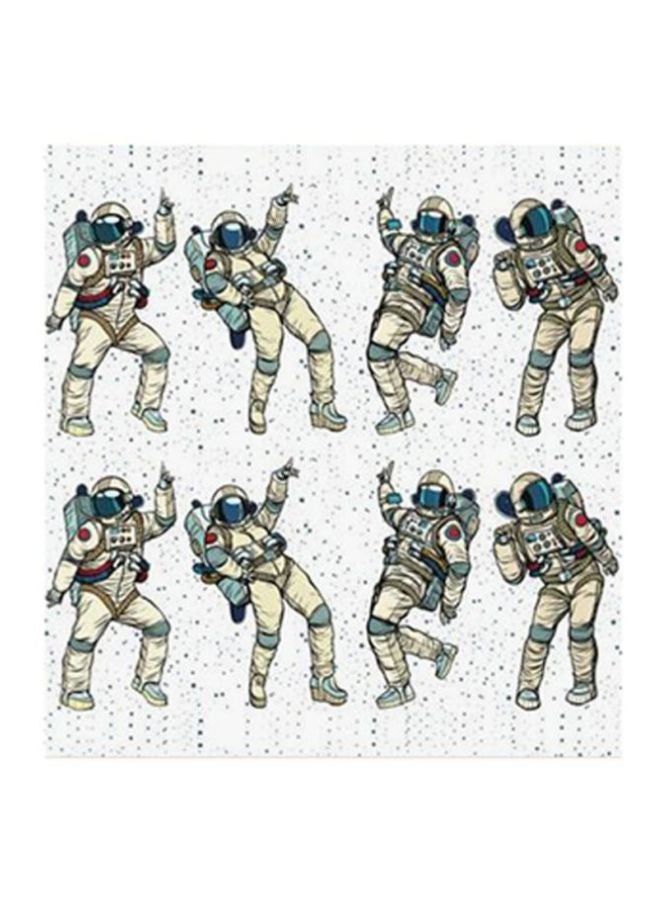 RYN Astronaut Fortnite Dance MDF Wall Art Multicolour 30x30centimeter - Image 1
