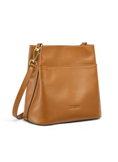 Kattee Leather Handbags For Women Soft Shoulder Tote Bucket Bags Crossbody Purses With 2 Straps Brown  - Image 1