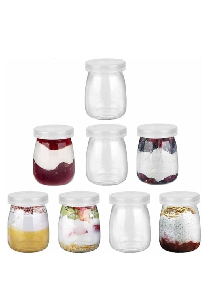 هوم زون هوم زون طقم مرطبانات زجاجية مع أغطية مكون من 6 قطعة شفاف - Image 2