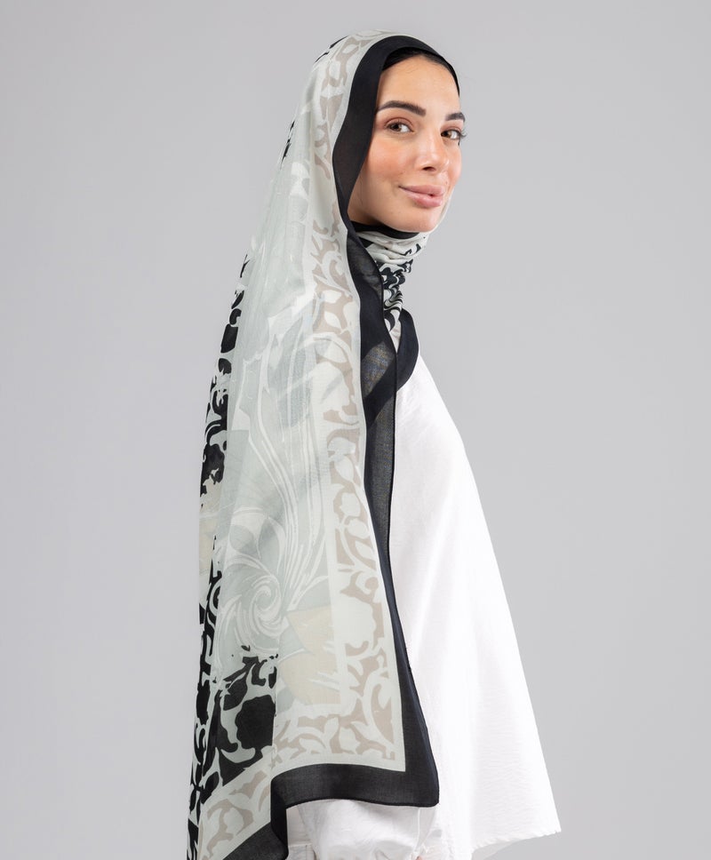 Soft Beige Modal Scarf — Rosetta