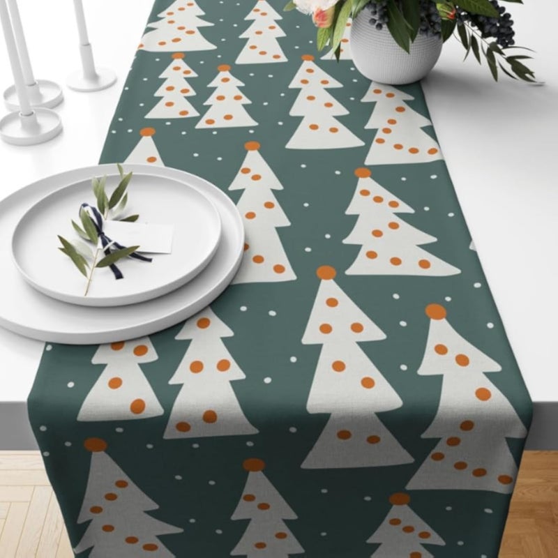 HOME PRINT w3 Christmas table runner will be a great addition to your home
