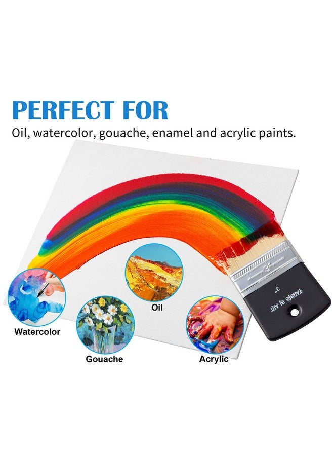 Falling In art - 2Pcs Flat Paddle Paint Brush, Scale Brush For Oil And Acrylic Paints(1 Inch, 2Inch) - Image 1