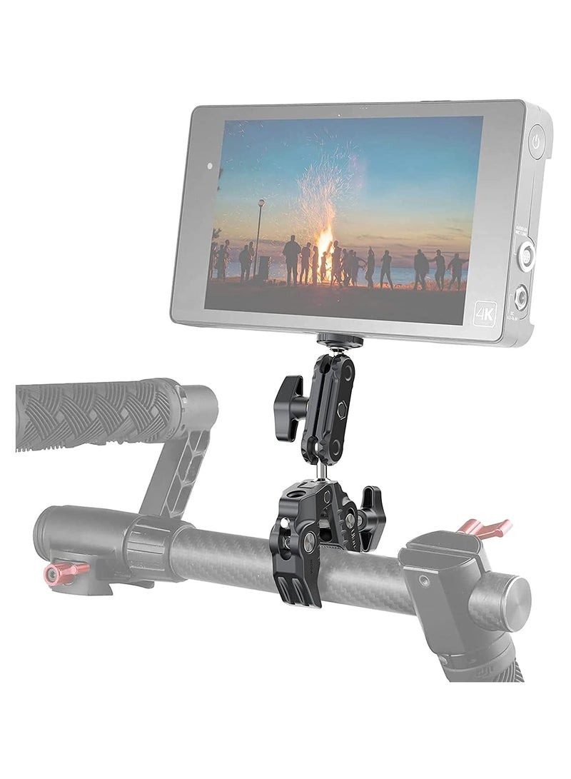 ULANZI Super Clamp Camera Clamp Mount Monitor 360° Ballhead Magic Arm Double Ball Head Adapter with 1/4"-20 & 3/8"-16 Thread for Canon Nikon DSLR Camera/Gopro/LED Lights/Ronin-M/Ronin MX/Freefly MOVI - Image 4