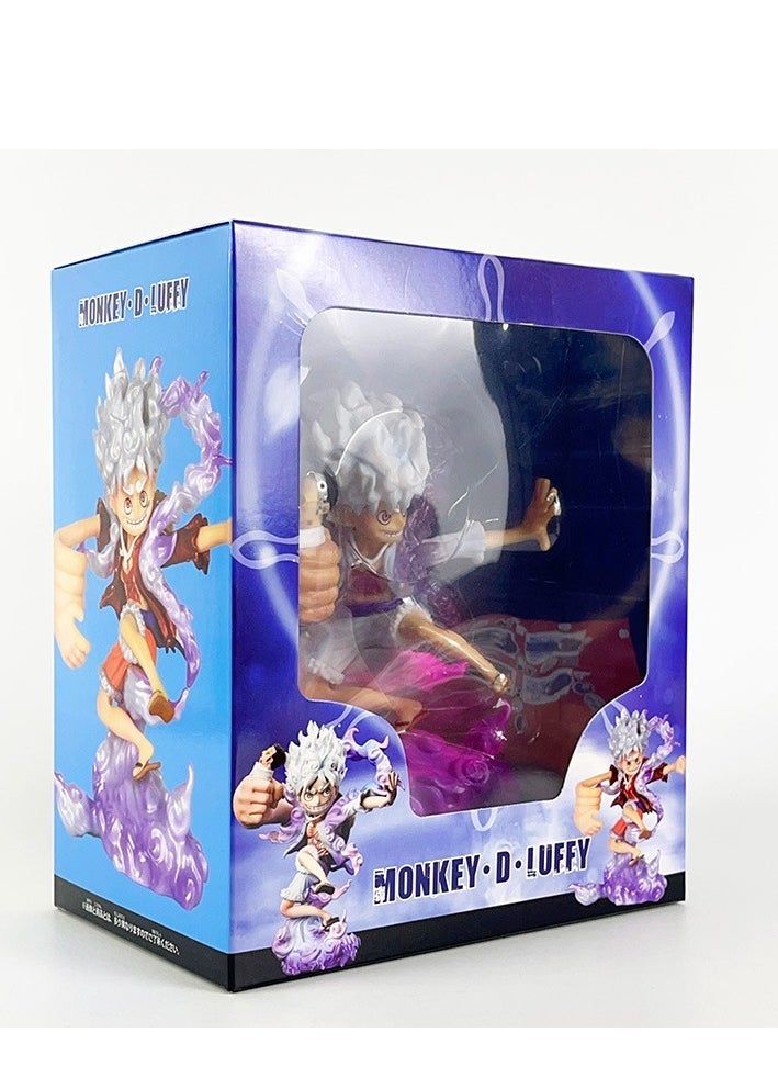 One Piece GK Nika Luffy Human Human Fruit “Pen in Hand” Statue - Sixth Wave 2.0, Clear Box Packaging  - Image 2