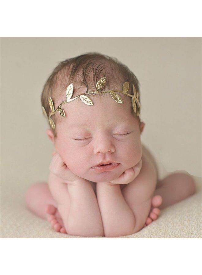 Yueton 4pcs Gold and Silver Leaves Headwear Hair Bands Headbands - Image 5