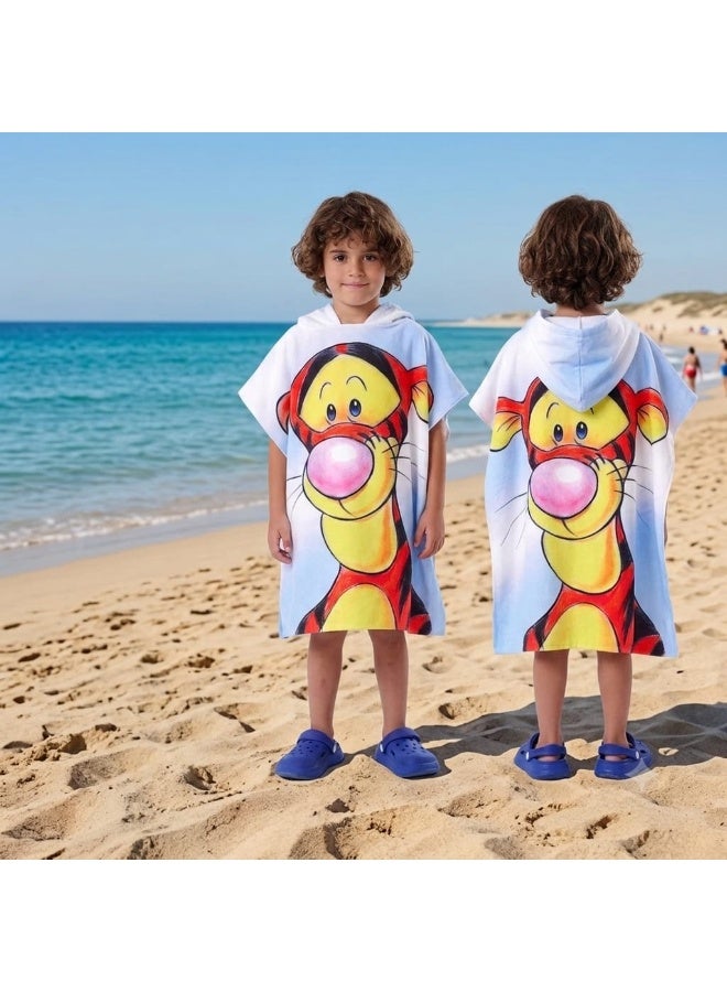 Children's Beach Poncho (65*60cm) Available in Various Designs and Colors, One-Size - Image 3