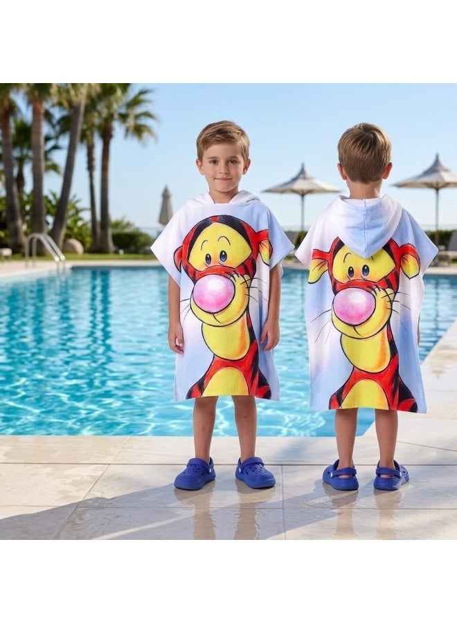 Children's Beach Poncho (65*60cm) Available in Various Designs and Colors, One-Size - Image 2
