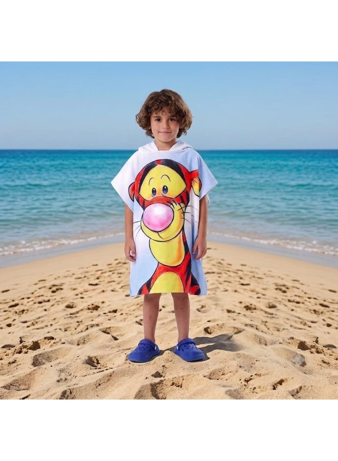 Children's Beach Poncho (65*60cm) Available in Various Designs and Colors, One-Size - Image 1