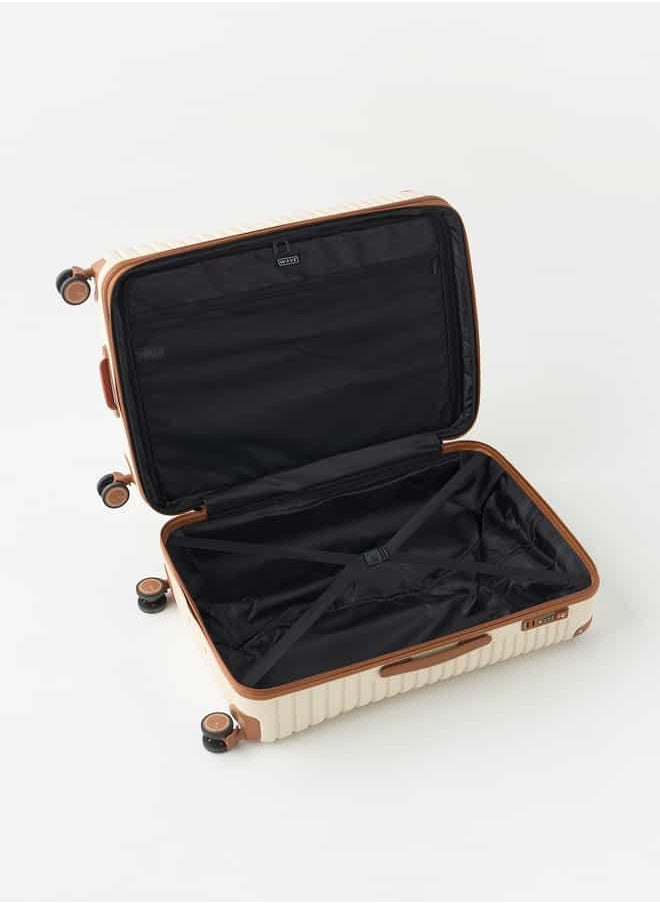 Wave - Textured 3-Piece Hardcase Trolley Bag Set with Retractable Handle - Image 1