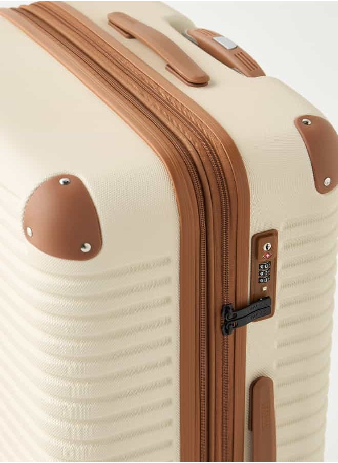 Wave - Textured 3-Piece Hardcase Trolley Bag Set with Retractable Handle - Image 1
