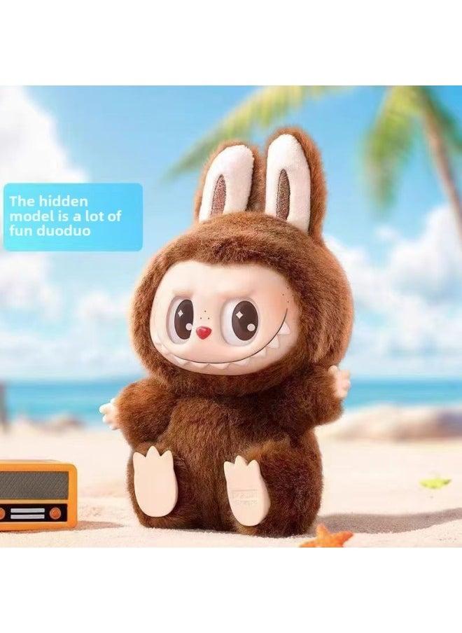 Labubu Blind Box Series Pendant Labubu Toy Sitting Cloth Plush Hand Party Vinyl Tide Play-Color:Lots Of Fun-Height:17cm  - Image 1