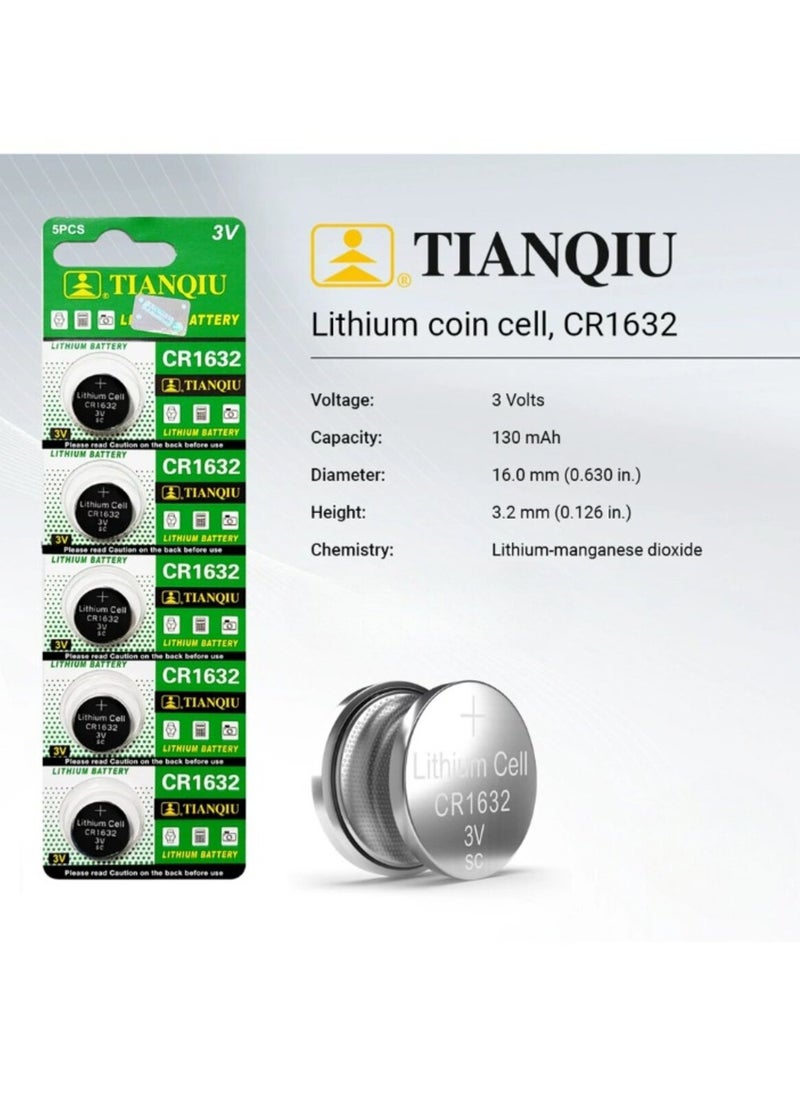 TIANQIU 20-Pieces Tianqiu CR1632 Lithium 3V Batteries  - Image 2