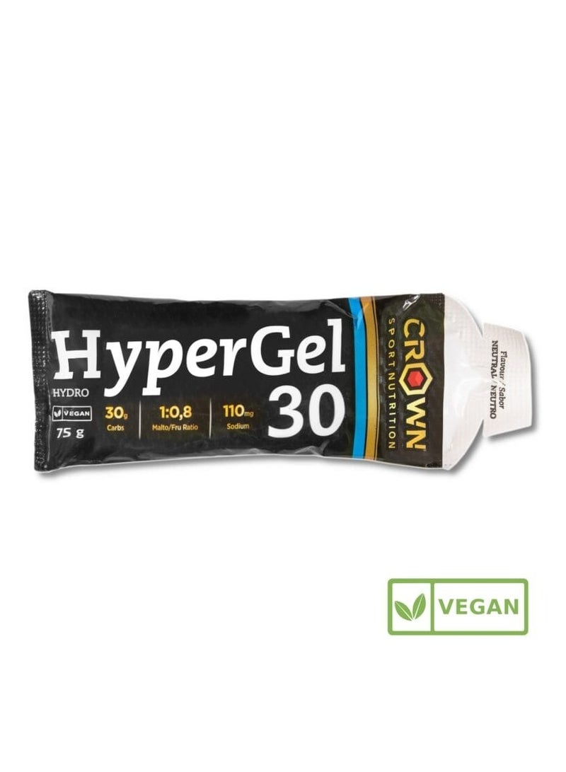 CROWN SPORT NUTRITION CROWN SPORT NUTRITION - HyperGel 30 Hydro, VEGAN Neutral Flavor (10 x 75grams) - Image 2
