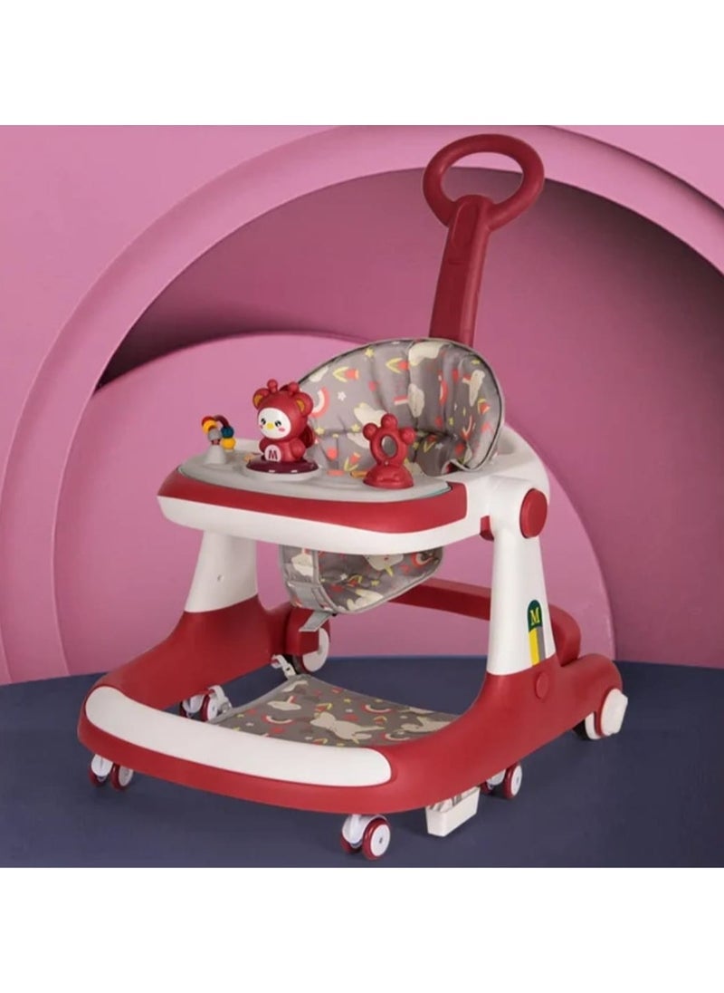 Generic 3-in-1 Baby Walker with Anti-Tip Tech, Adjustable Height & Parental Control  - Image 1