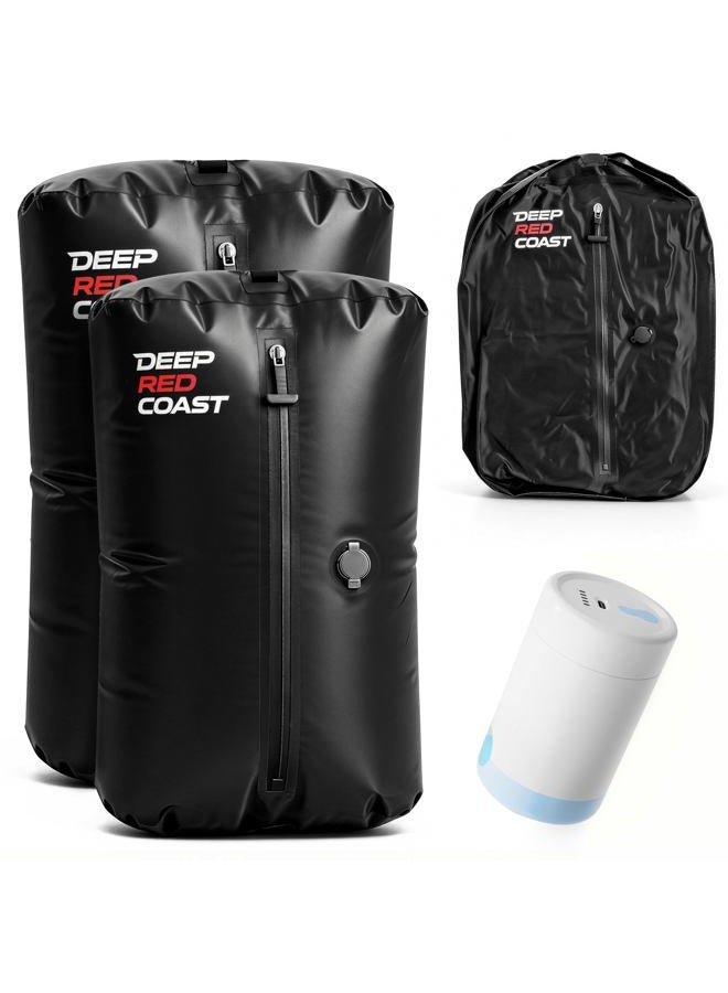 deepredcoast Vacuum Bags with Wireless Pump– Space Saver Compression Bags for Luggage, No Checked Baggage, Triple Your Luggage Space, IP68, Reusable, Fits 20/24/28 Inch Suitcase - Image 1