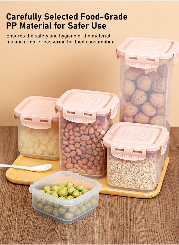Premium PP Material Food Containers Set - 1700ml, 900ml, 600ml Sizes, Multi-Use, Leak-Proof & Travel-Friendly Food Storage for Kitchen and Outdoor Use