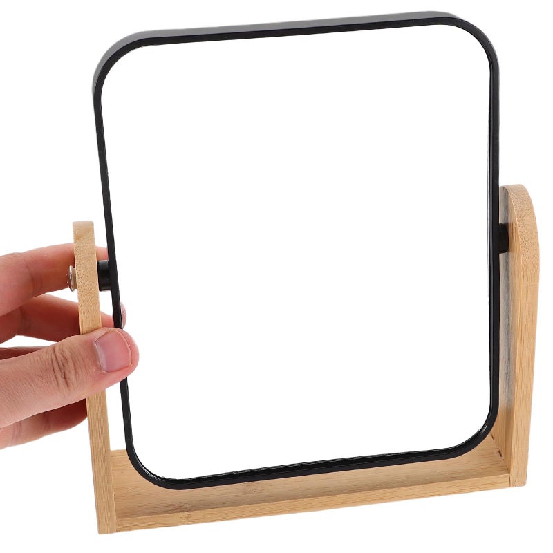 Double Sided Vanity Mirror With Stand 3X Magnification Portable 360 Swivel For Desk Bathroom - Image 5