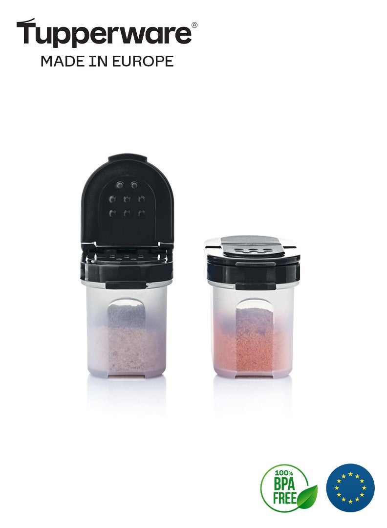 توبروير قطعتين علب تخزين التوابل 100 مل من تابروير - أسود - Image 3