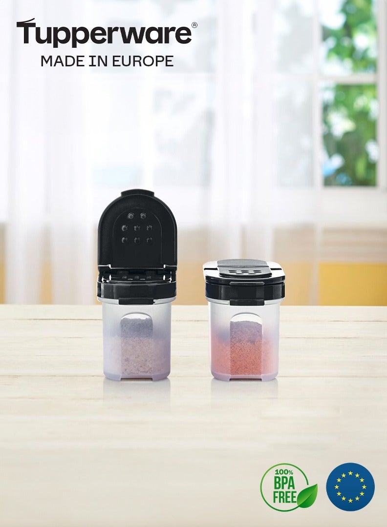 توبروير قطعتين علب تخزين التوابل 100 مل من تابروير - أسود - Image 1