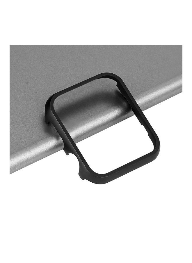 NIBEMINENT Protective Metal Case Compatible For Apple Watch Series 6/5/4/SE Black - Image 3