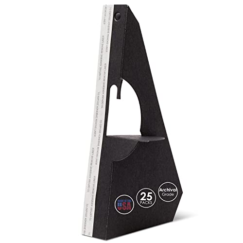 Lineco Blk Self-Stick Easel Back 7Inch Pkg/25 - Image 1