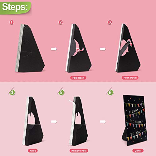 Lineco Blk Self-Stick Easel Back 7Inch Pkg/25 - Image 4