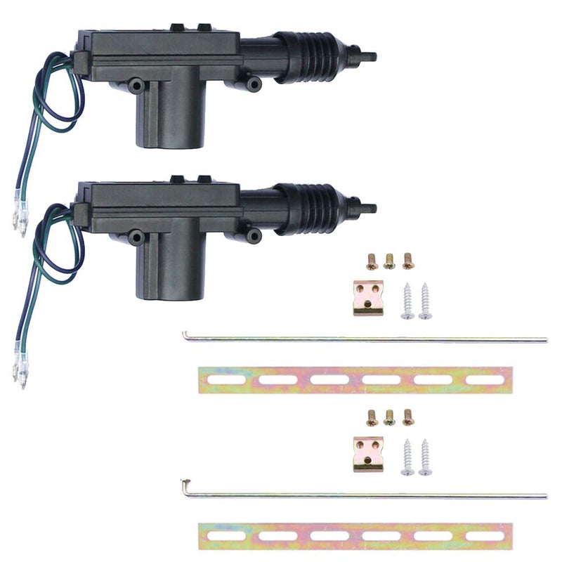 ESUPPORT Universal Car Heavy Duty High Power Door Lock Actuator 2 Wire 12V Pack of 2 - Image 1