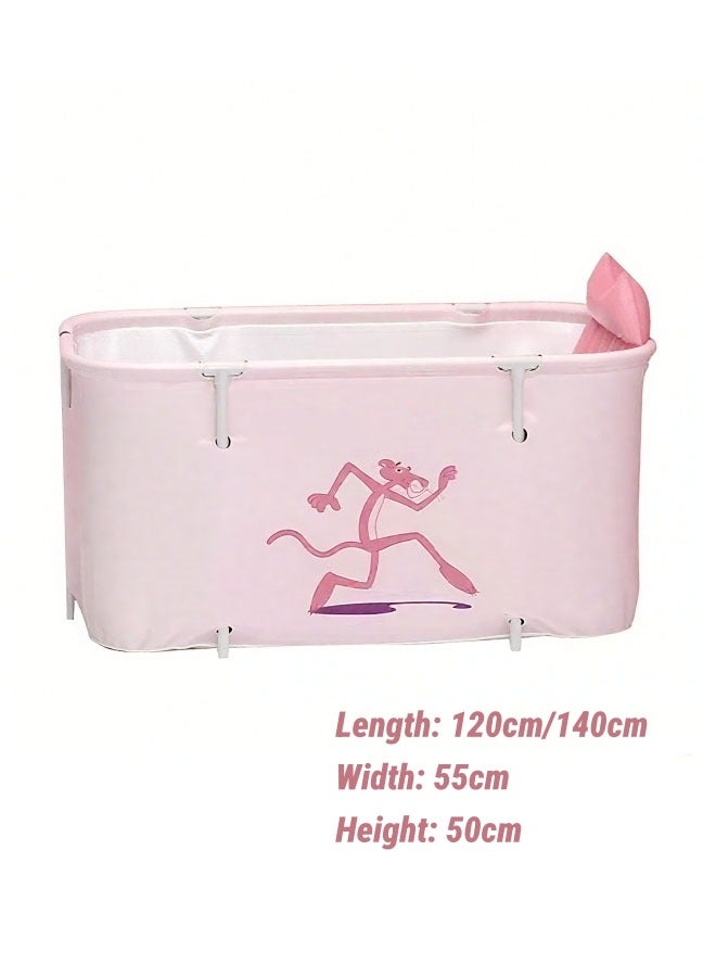 الدليبن حوض استحمام محمول، حوض استحمام قابل للطي، حوض استحمام قائم بذاته للبالغين، حوض استحمام سبا قابل للطي للحمام، حوض استحمام سبا للاستحمام بالثلج الساخن، صيانة فعالة لدرجة الحرارة (وردي) - Image 2