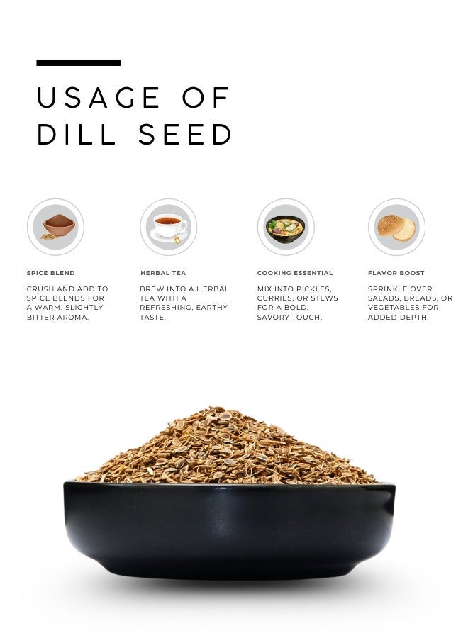 أباميك بذور الشبت (بذور سوفا) من عوافي ميل - مُصنّفة يدويًا، نباتية، خالية من الغلوتين، حلال، غير معدلة وراثيًا - متعة الطهي - ١٠٠ غرام | ٣.٥ أونصة - Image 4