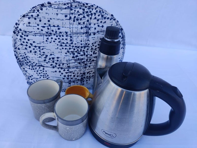 Malan Bai Mandala Tea Cozy Cover White Hand Block Winter Tea Cozy Cotton Tea Kettle Warmer Pot Cover Hot Coffee Cover Handamde Kitchen Décor Brand: Malan Bai (Pattern 10) - Image 3