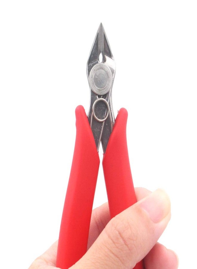 Miular Flush Cutters Pliers 5 Inch Precision Side Cutter Small Wire Cutting Pliers Sprue Cutter for Plastic Model jewelry Making, 4 Pack - Image 4