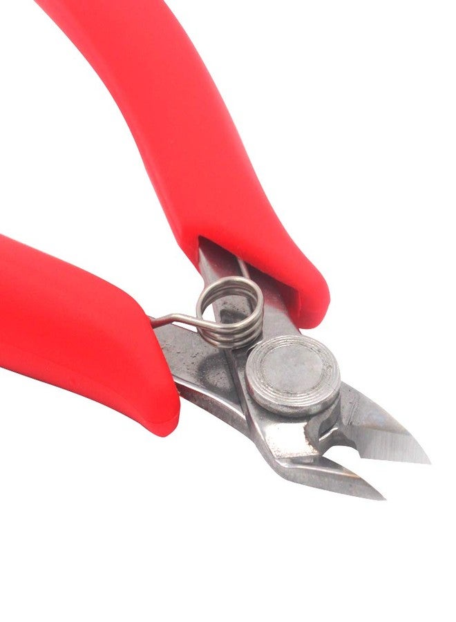 Miular Flush Cutters Pliers 5 Inch Precision Side Cutter Small Wire Cutting Pliers Sprue Cutter for Plastic Model jewelry Making, 4 Pack - Image 3