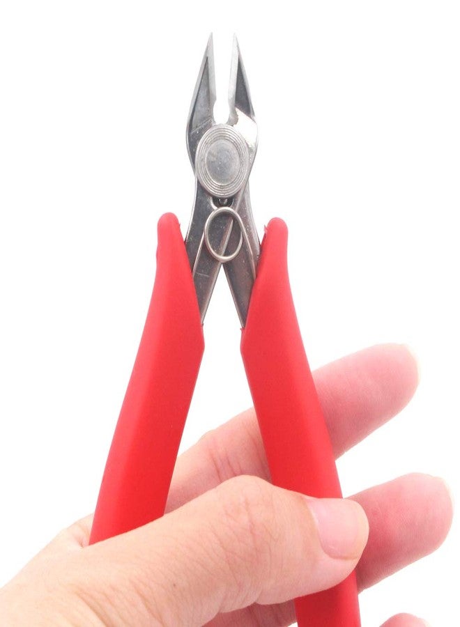 Miular Flush Cutters Pliers 5 Inch Precision Side Cutter Small Wire Cutting Pliers Sprue Cutter for Plastic Model jewelry Making, 4 Pack - Image 5