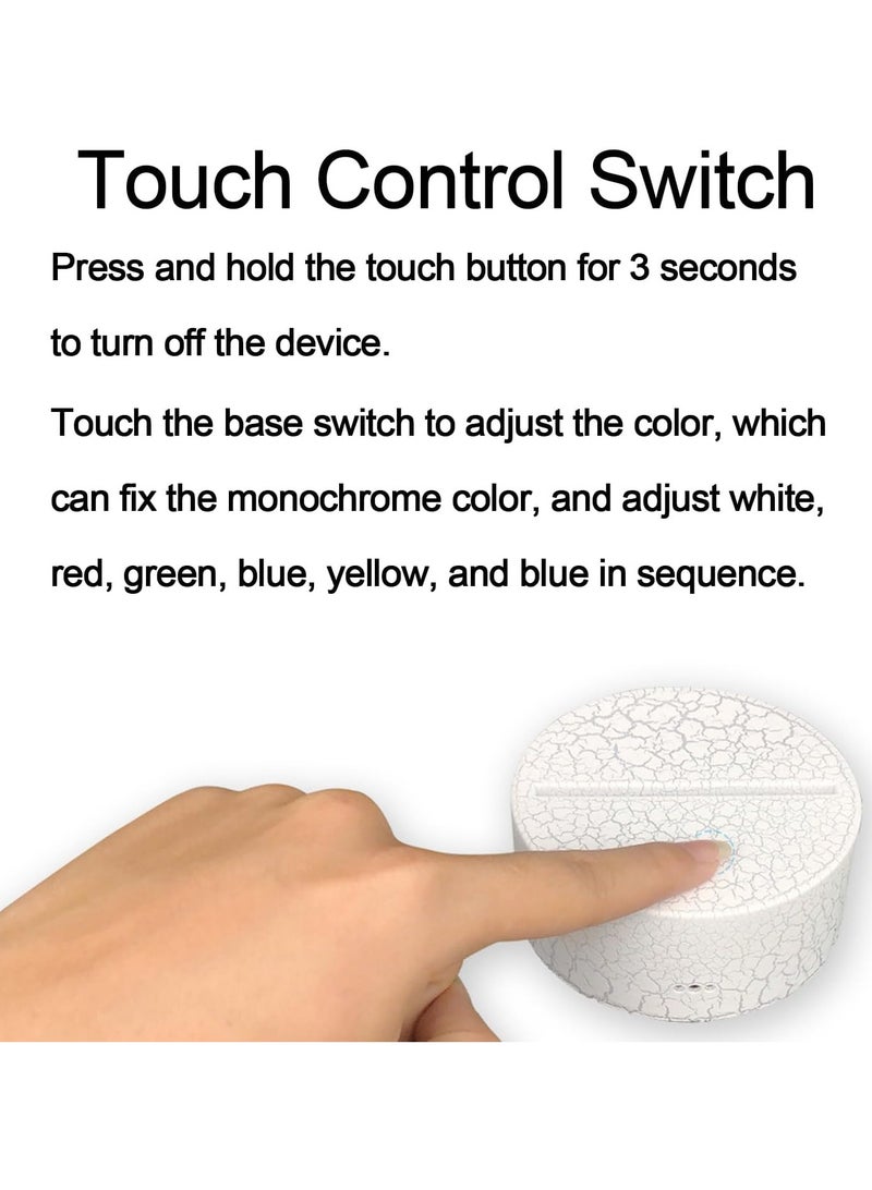 Y&D ONE PIECE Ace 3D night light remote control color changing LED desk light animation night light - Image 2