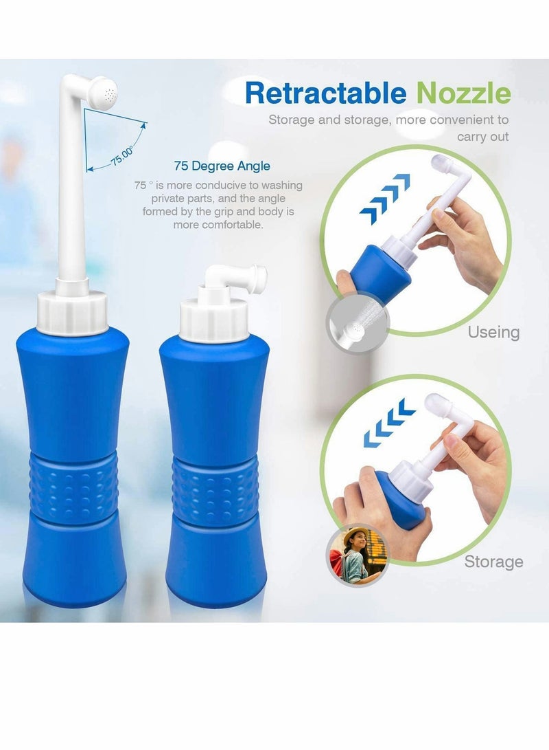 Excefore Personal Bidet Sprayer for Kids Washing, Pregnant Women Cleansing, Postpartum Clean, Handheld Travel Bidet with 500ML Water Capacity and Angled Nozzle Spray  - Image 4
