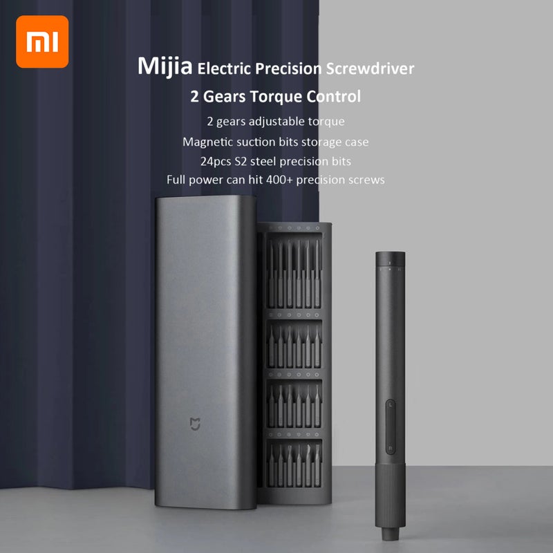 Original Xiaomi Mijia Electric Screwdriver 24 in 1 Precision Screwdriver Set w/24 Precision Magnetic Bits/Alluminum Box DIY Screw Driver Set Repair Tools For Smart Home Daily Use - Image 4