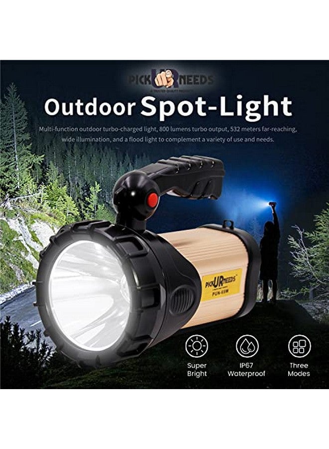 Pick Ur Needs Ur Needs 7000 Lumen Rechargeable Search Torch Light Waterproof Bright Led Laser Long Range Distance High Power Search Light - Image 4